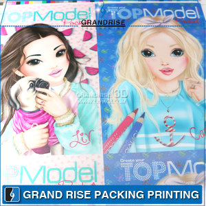 Depesche Top Model Pocket Colouring Book 3D Lenticular Book Cover