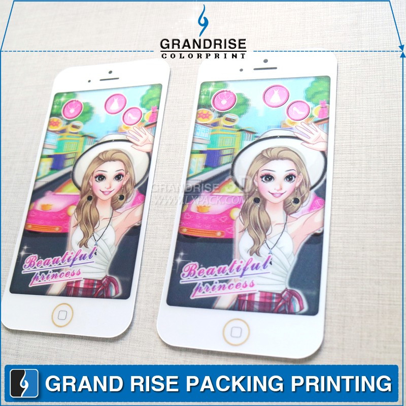 3D Stereo Lenticular Mobile Phone Toy Stickers